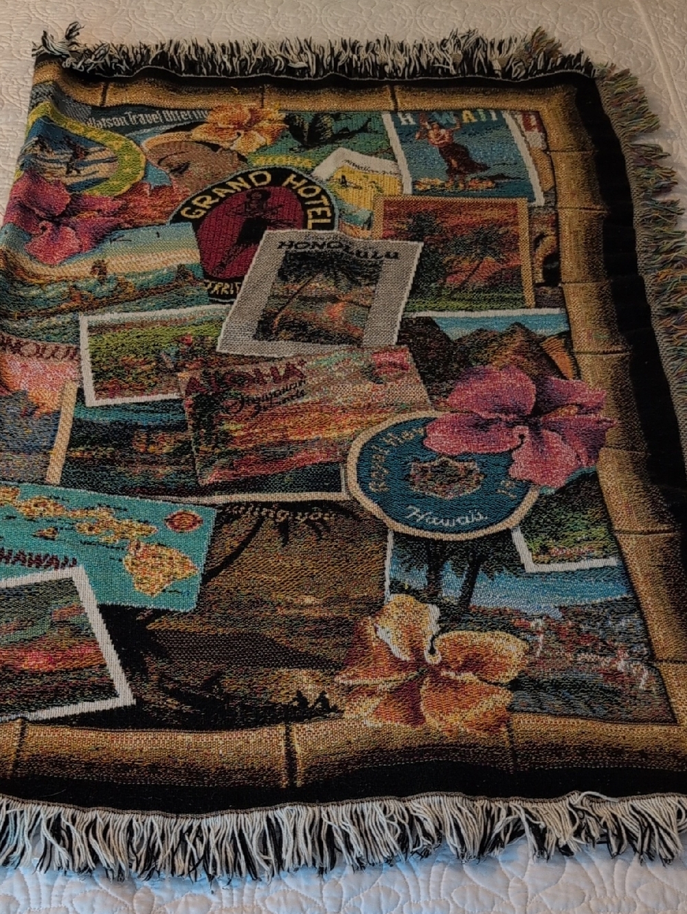 Hawaiian Postcard Throw